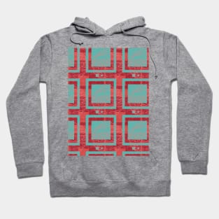 Circles and Square Pattern Hoodie